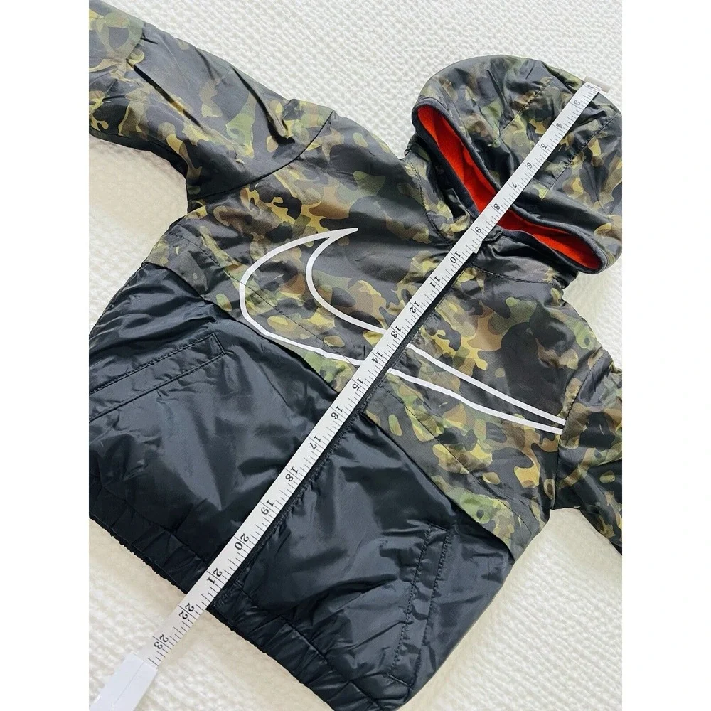 Nike Toddler/Boy's Fleece Lined Camo‎ Hooded Water Repellent Full Zip Jacket 18M